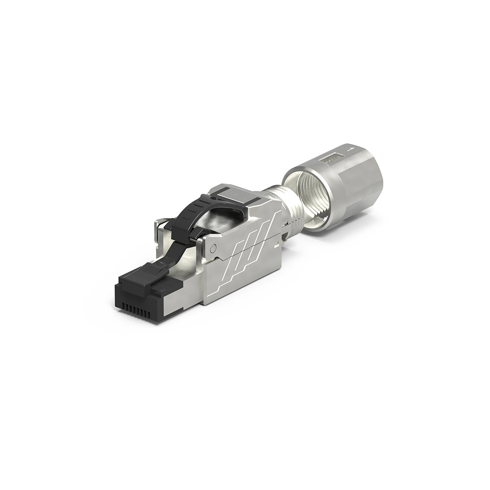 CAT8 RJ45 Tool Less Shielded Plug (Single Piece) CAT8 RJ45 Tool Less Shielded Plug (Single Piece)